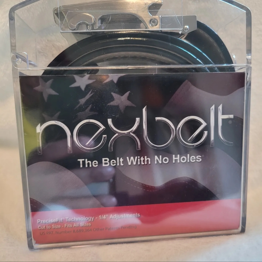 Mens Nexbelt The Belt With No Holes Color Black "The Club at Tartan Fields"